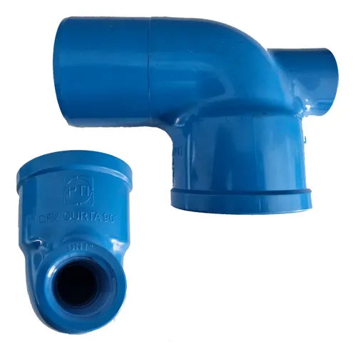 Curva de Registro Soldável 75mm → Rosca 1" PTI — Derivação Angular PVC Irrigação