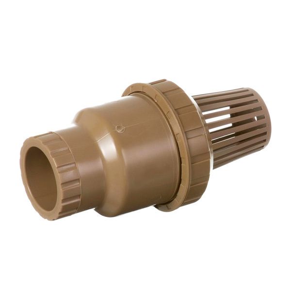 Válvula de Poço PVC Azul 1" Roscável Viqua — Válvula de Pé com Crivo