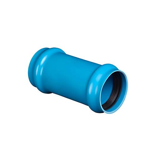 Luva de Correr (Reparo) BB 100mm PVC Azul Viqua — Emenda Sem Desmontar Tubulação