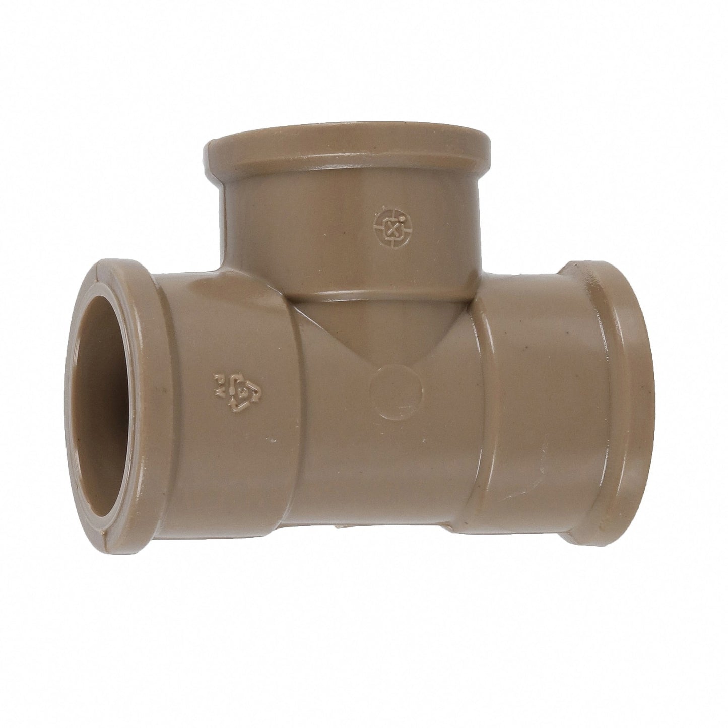 Tê Soldável 32mm PVC Marrom — Predial
