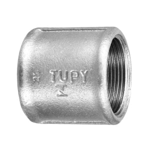 Luva Galvanizada 1" Tupy — Emenda Tubulação