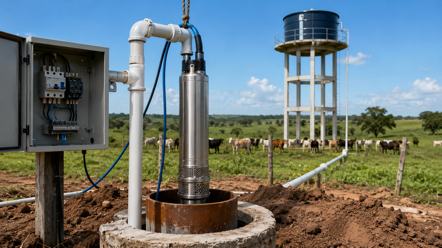 Dimensionamento de Bomba Submersa ou Centrífuga — GRÁTIS | Poço Artesiano e Irrigação