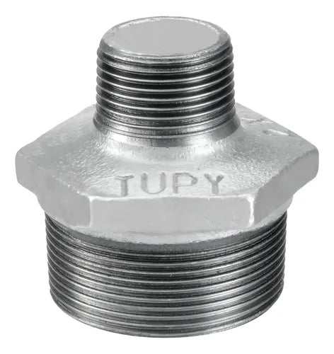 Niple Galvanizado Redução 1.1/2" → 1" Tupy