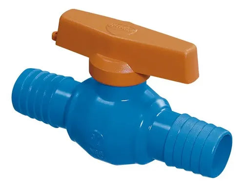 Registro Compact Esfera 3/4" com União Dentada Viqua — Para Mangueira PE de Irrigação