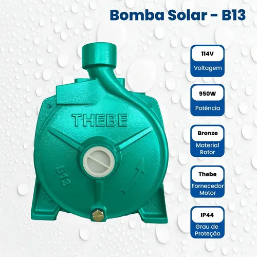 Bomba Solar Submersa Ebara BM Solar B-13 950W DC — Bombeamento Direto Fotovoltaico