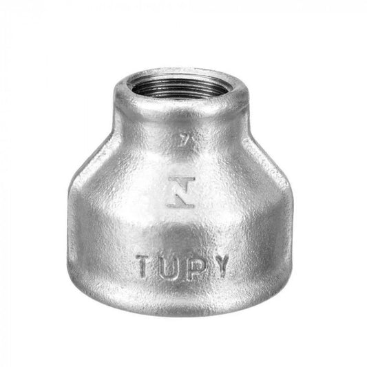 Luva Redução Galvanizada 4"×2" Tupy