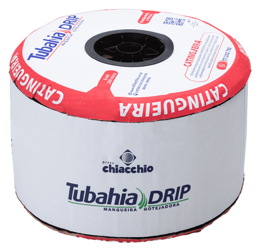 Tubo Gotejador Catingueira 8mil 30cm 2,1 L/h 1.200m — Tubahia