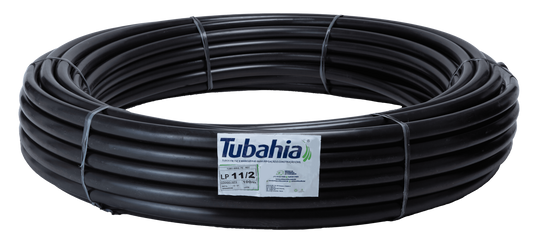 Tubo PE Reciclado LP 1" × 100m Tubahia — Mangueira para Irrigação