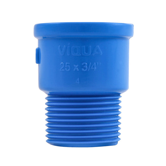 Adaptador Soldável Curto LR 25mm × 3/4" Viqua — Transição PVC Irrigação