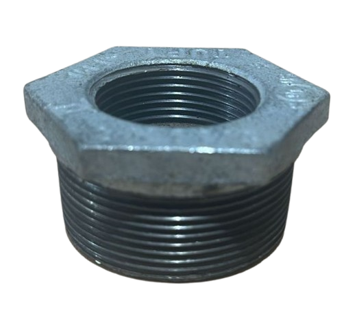 Bucha Redução Galvanizada 1.1/2" → 1" Tupy