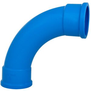 Curva 90° Soldável BB 50mm PVC Azul Viqua — Irrigação Linhas Principais