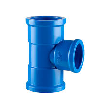 Tê Redução Soldável 35×25mm PVC Azul Viqua — Irrigação