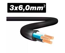 Cabo PP 3×6,0mm² 1kV HEPR — Bomba Submersa Trifásica | Por Metro