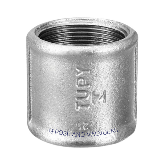Luva Galvanizada 1.1/2" Tupy — Emenda Tubulação