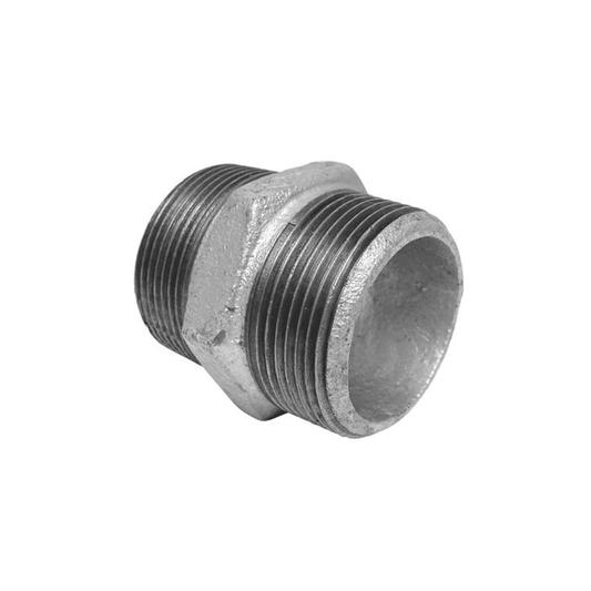 Niple Galvanizado 1" Tupy — Conector Curto Roscável