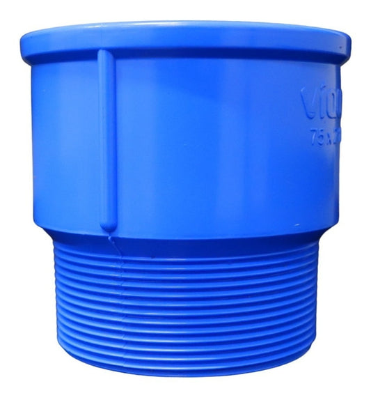 Adaptador Soldável Curto LR 50mm × 1.1/2" Viqua — Transição PVC Irrigação