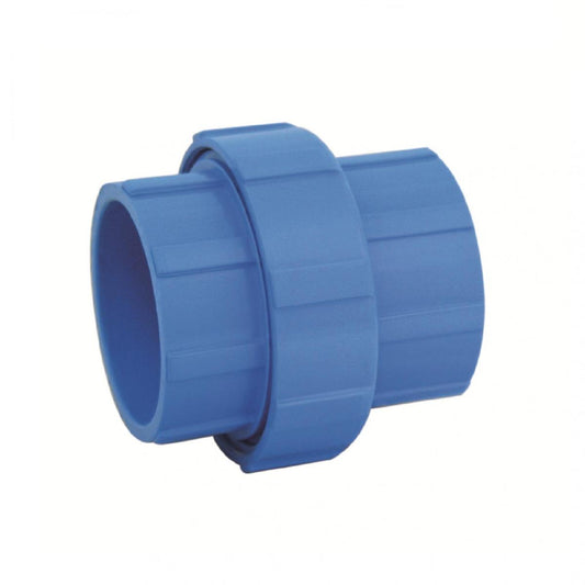 União Soldável 50mm PVC Azul — Viqua